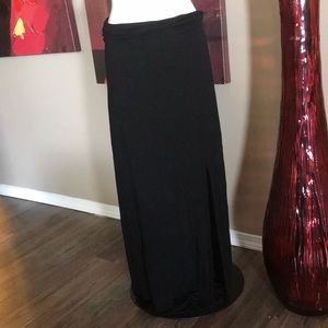 Elegant Black Maxi Skirt